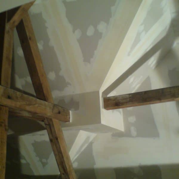 Dachschrägen Verkleidung mit Mittelpfetten Verkleidung